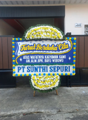 Papan Bunga Duka di Lawang Kidul